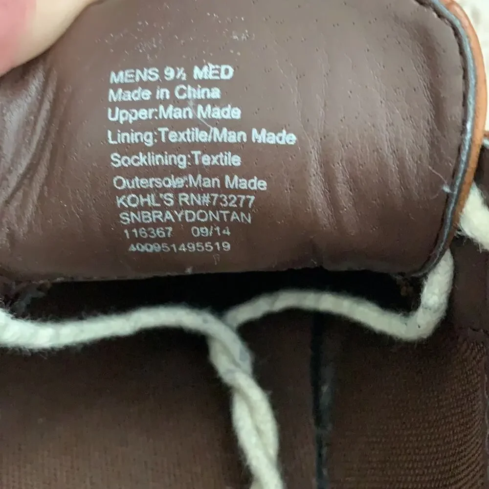 Sonoma Braydon Tan Dress Chukka Boots - Mens 9.5